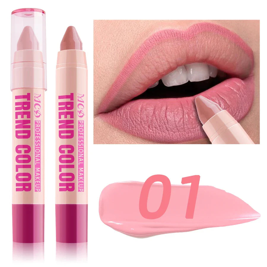MCD 12-Color Waterproof Lip Liner Pen – Matte & Hydrating