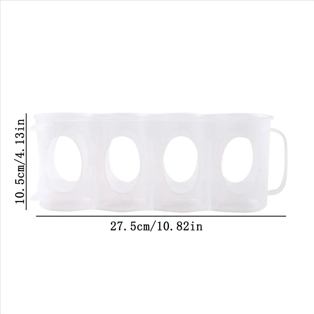 Fridge Can Organizer – Sliding Soda & Beer Rack, Transparent