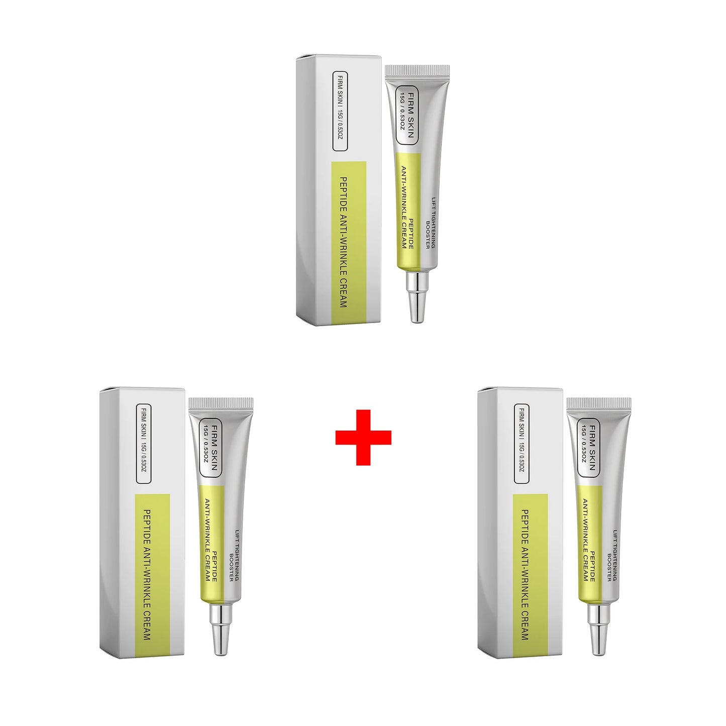 Firming & Lifting Face Cream for Fine Lines & Sagging Skin Lift Tightening Deep Hydrating Skin Peptide Anti-Wrinkle Cream Peaceful Pleasures Health and Wellness 3pcs