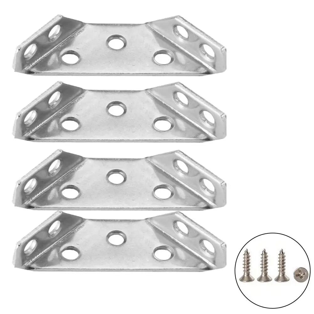 4/10/20Pc Corner Angle Code Thickened Stainless Steel 90 ° Right Angle Fixed Bracket Heavy Duty Furniture Fixed Connector Peaceful Pleasures Health and Wellness 4pcs