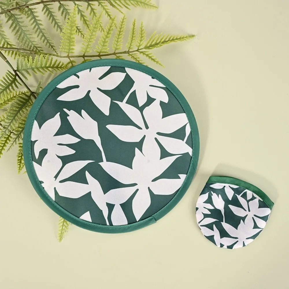 Japanese Style Portable Folding Round Fan – Colorful Mini Handheld