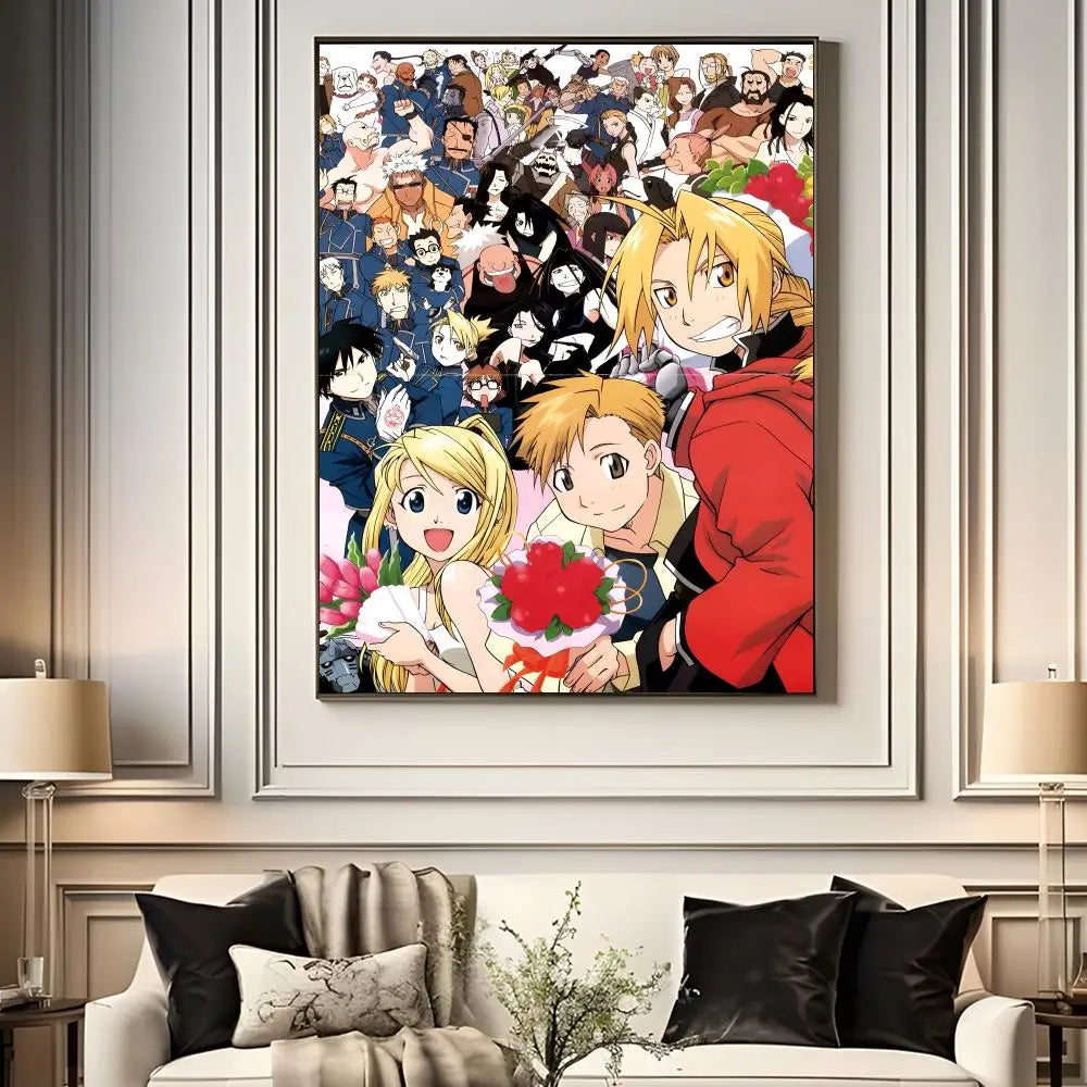 Fullmetal Alchemist Anime Poster – A4 HD Wall Art Print