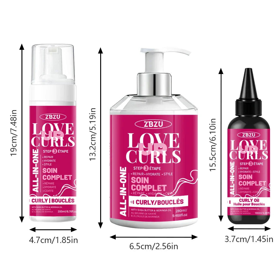 Argan Oil Curl Styling Cream 3-Pack – Waves, Shine & Elasticity