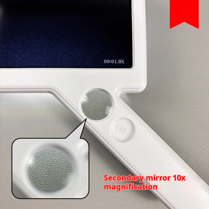 Hd Digital Video Magnifier for Low Vision Reading Aid Magnifier Electronic Reading Aid Tool with 10 Led Lgihts Peaceful Pleasures Health and Wellness
