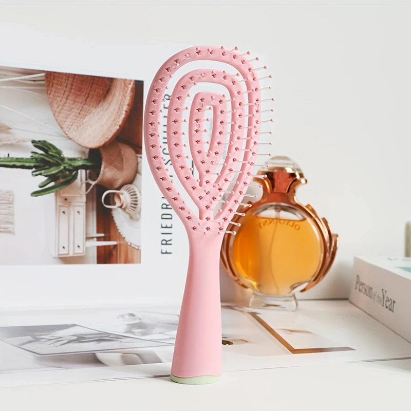 Detangling Hair Brush – Soft Bristles, Wet & Dry, Travel Size