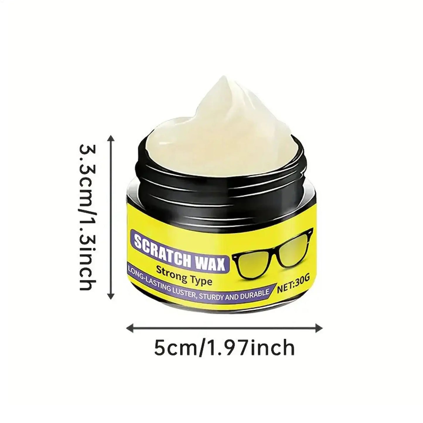 Fast-Acting Glasses Scratch Repair Cream Instant Scratch Remover for Eyeglasses Car Headlights Windshields Phone Screens Peaceful Pleasures Health and Wellness
