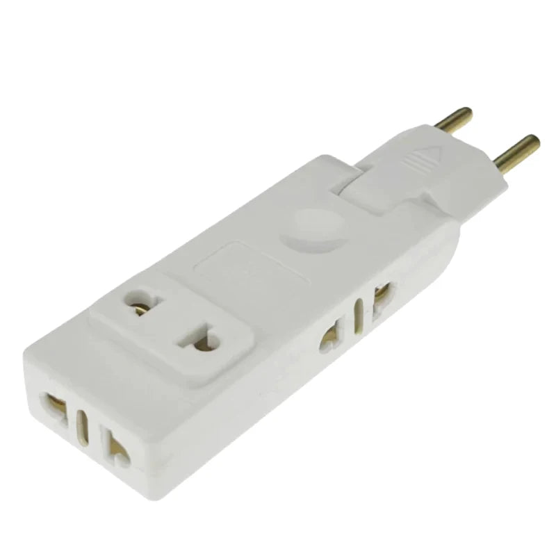 180 Degree Plug Adapter Travel Aadapter 4 In 1 Wall Outlet Extension EU Electrical Socket Portable Power Converter Peaceful Pleasures Health and Wellness 0 White
