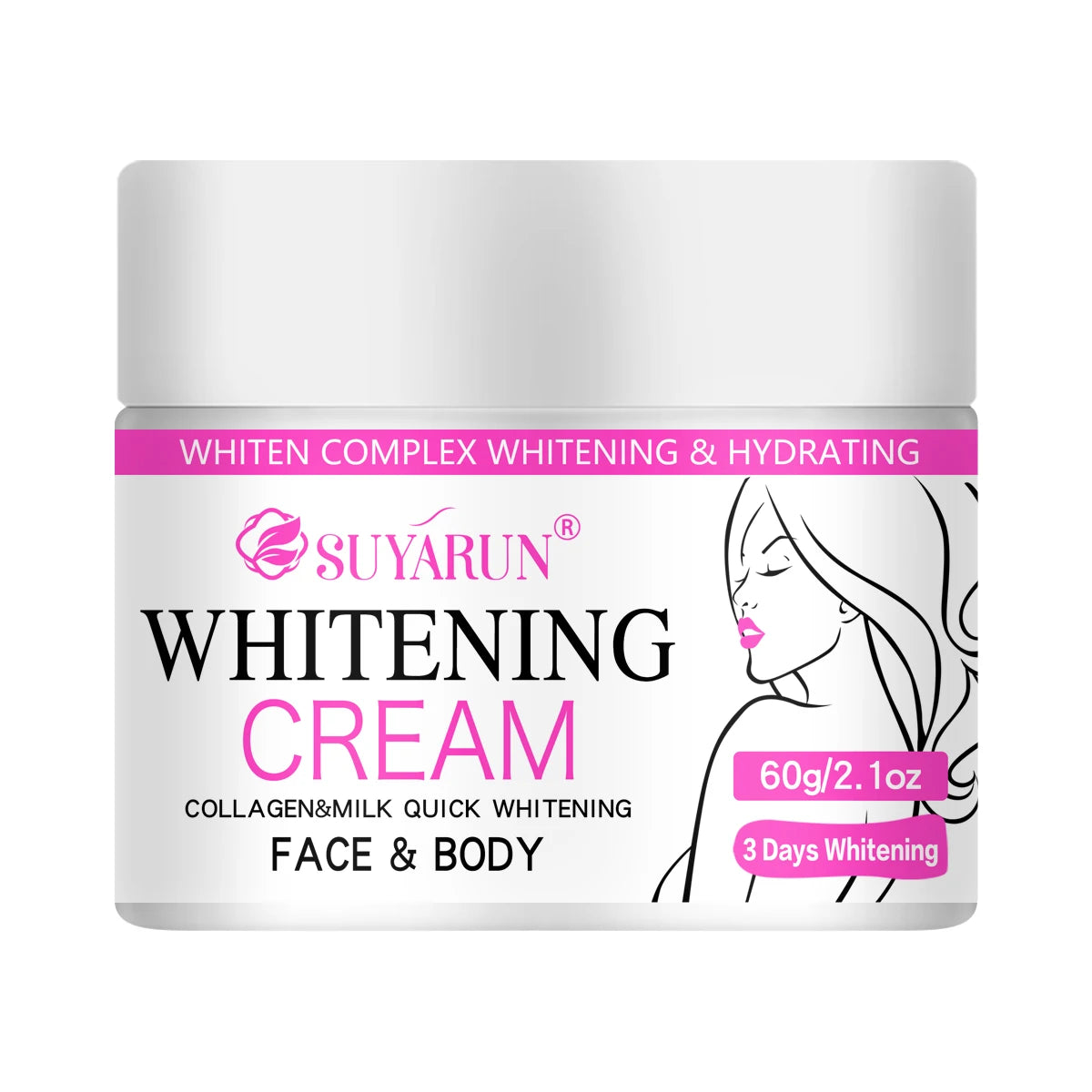 SUYARUN Christmas Gift Brightening Cream-Whitening Moisturizer for Glowing Skin, Festive Hydrating Skincare Set with Luxury Box. Peaceful Pleasures Health and Wellness 60g