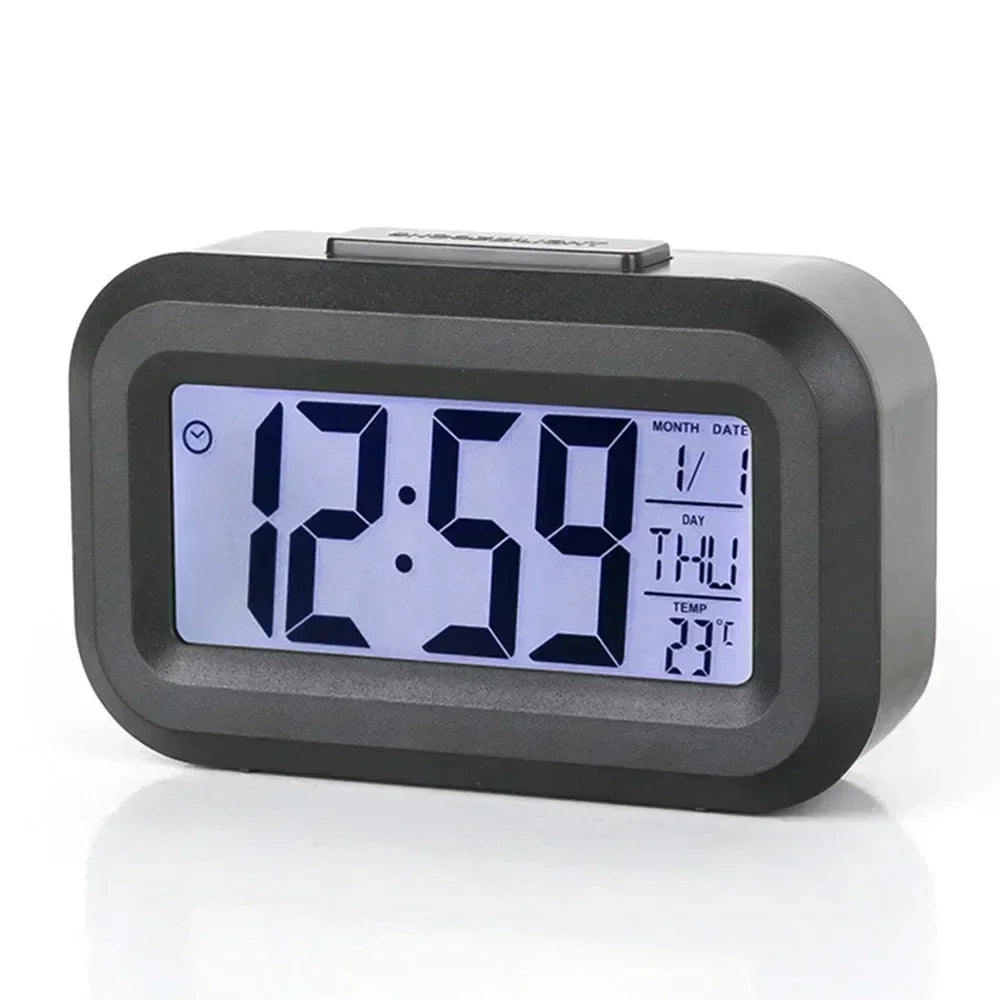 Small Digital Alarm Clock – Backlight, Temp & Date Display