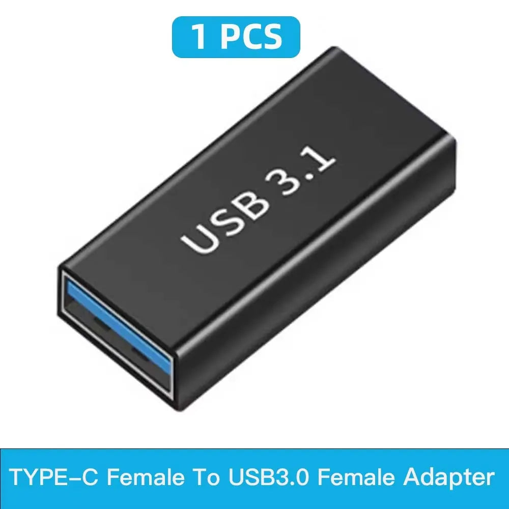 USB 3.0 Adapter 5Gbps – Male to Male & Female Connector Peaceful Pleasures Health and Wellness C Female to A Female