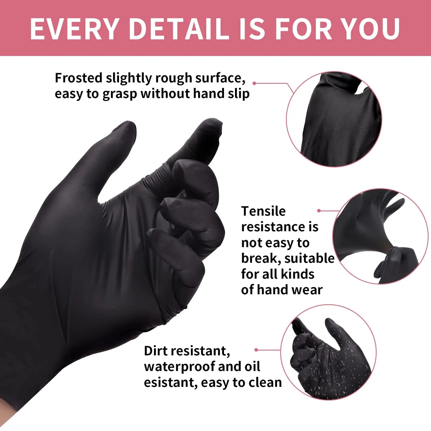 Professional Rubber Hair Dyeing Gloves Brush Set DIY Hair Styling Tool Anti skid Hair Dying Gloves Barber Hairdressing Supplies Peaceful Pleasures Health and Wellness