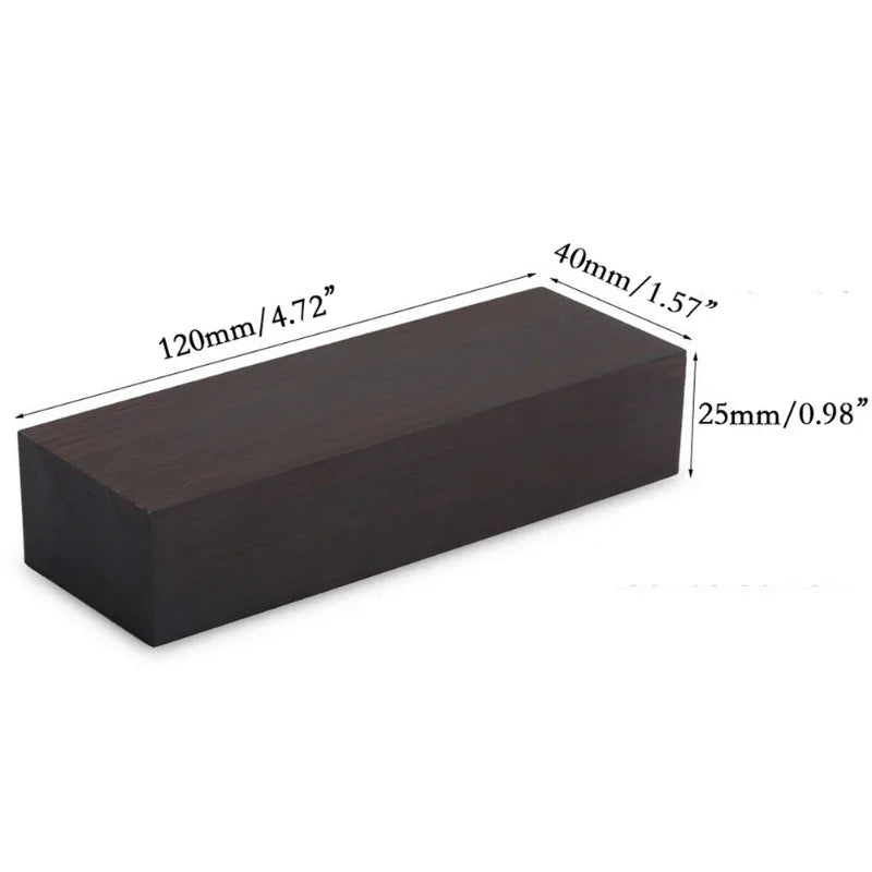 12 4 2 5 Black Ebony Wood Lumber Blank DIY Material Music Instruments