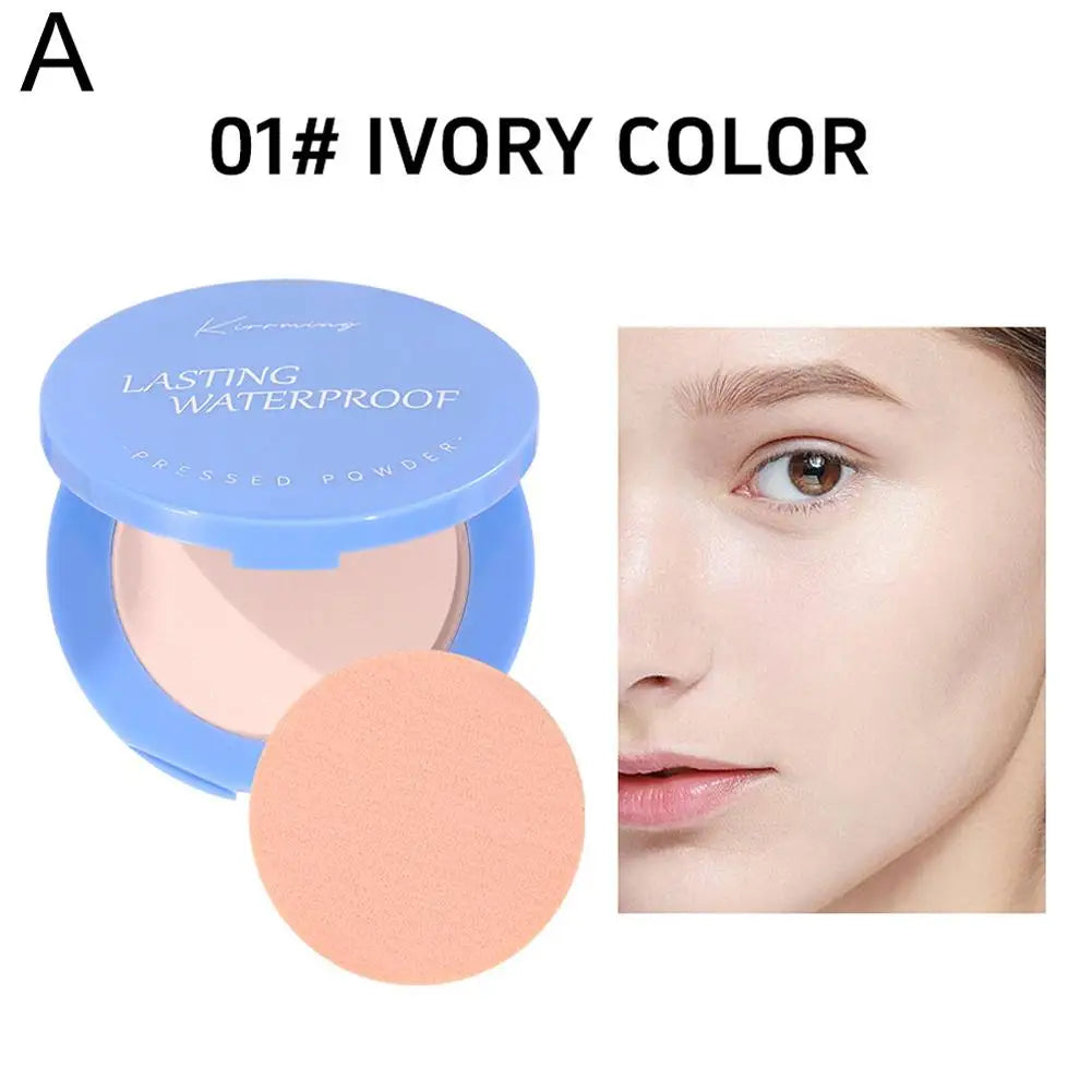 Face Setting Powder Long-Lasting Waterproof Matte Oil Control Compact Powder Concealer Finish Pressed Powder Makeup Peaceful Pleasures Health and Wellness a