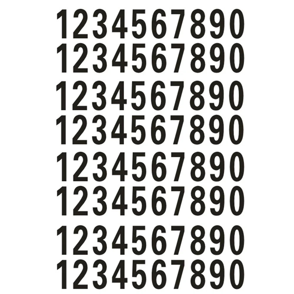 Reflective Mailbox Number Stickers – 40 Pcs Self-Adhesive Decals