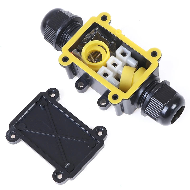 2 Way Waterproof Electrical Junction Box For Outdoor Lighting Cable IP68 Peaceful Pleasures Health and Wellness