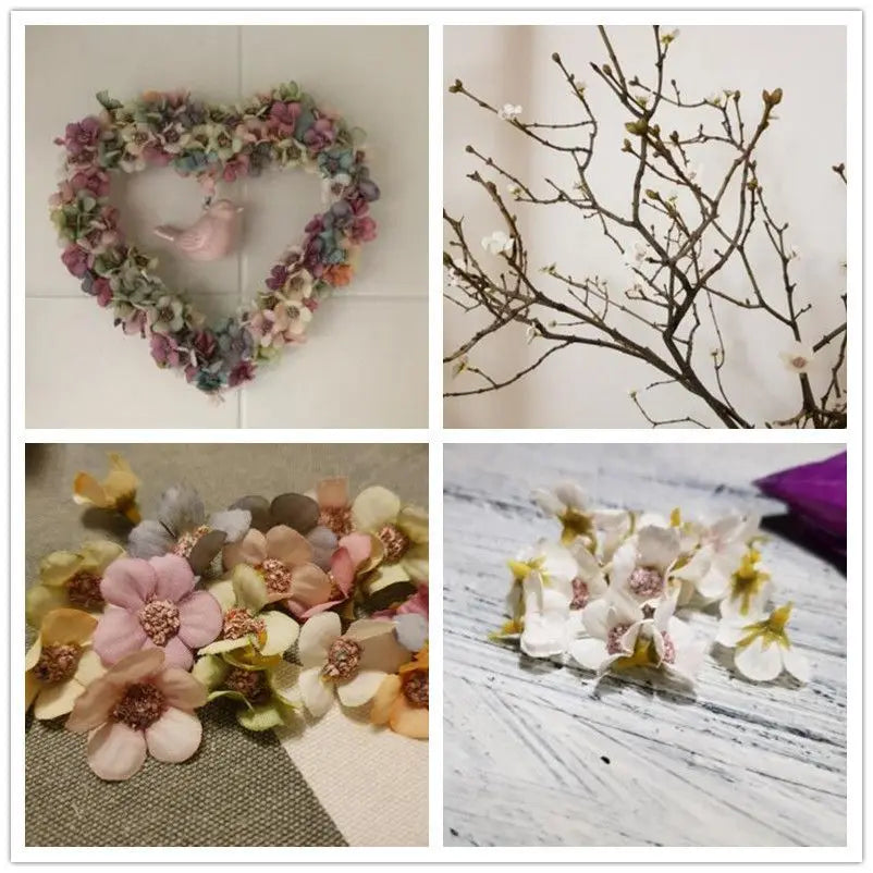 50/100 Pcs Silk Daisy Flower Heads – Multicolor Wedding DIY Decor