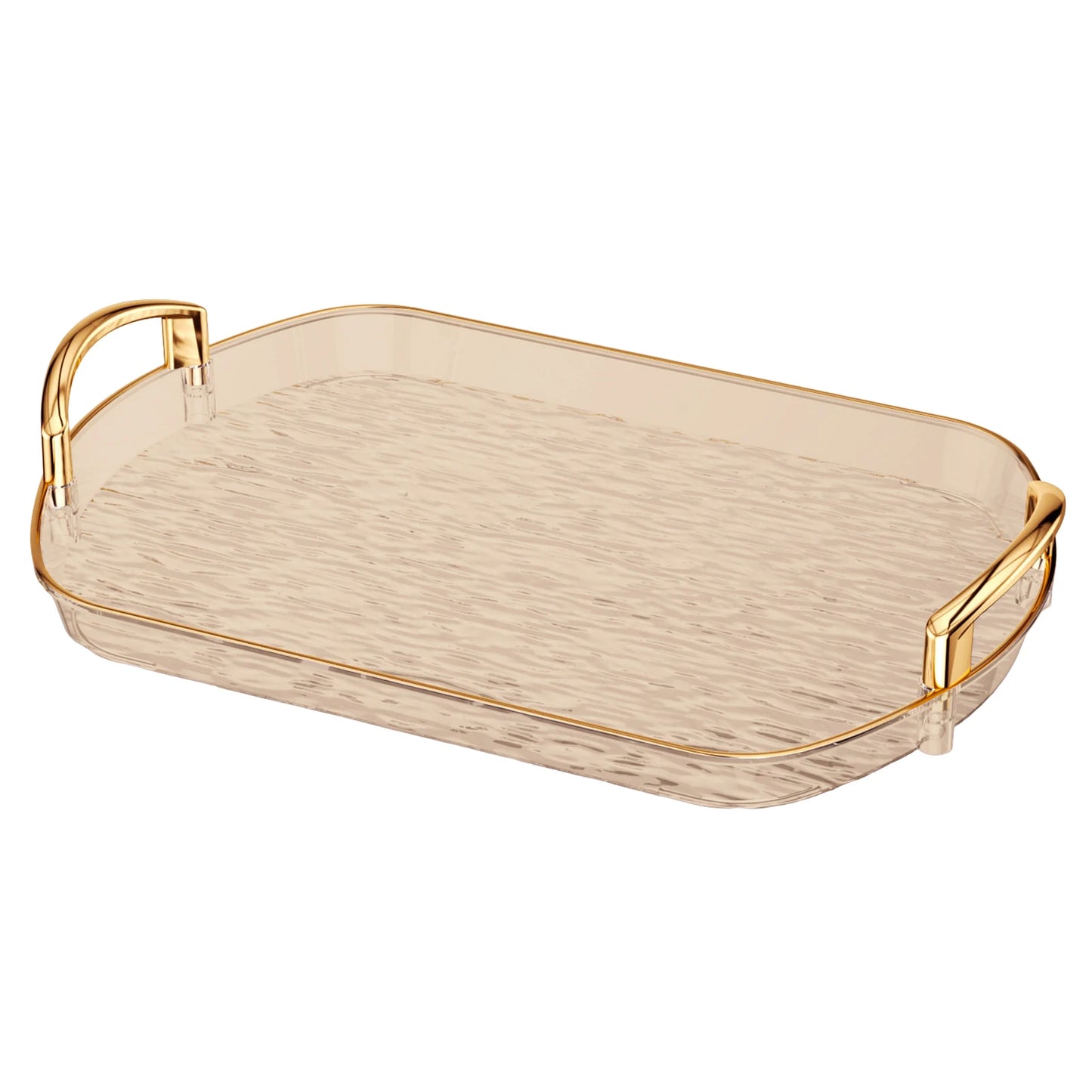 Food Platter Clear Plastic Serving Tray With Handles Versatile Dining Tea Serving Platter For Home Restaurant Cafe Decorate Tray Peaceful Pleasures Health and Wellness 09 L