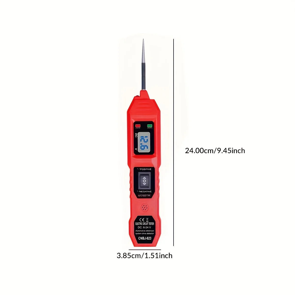 Car Circuit Tester with Voltage Display LED Light & Probe Kit Peaceful Pleasures Health and Wellness