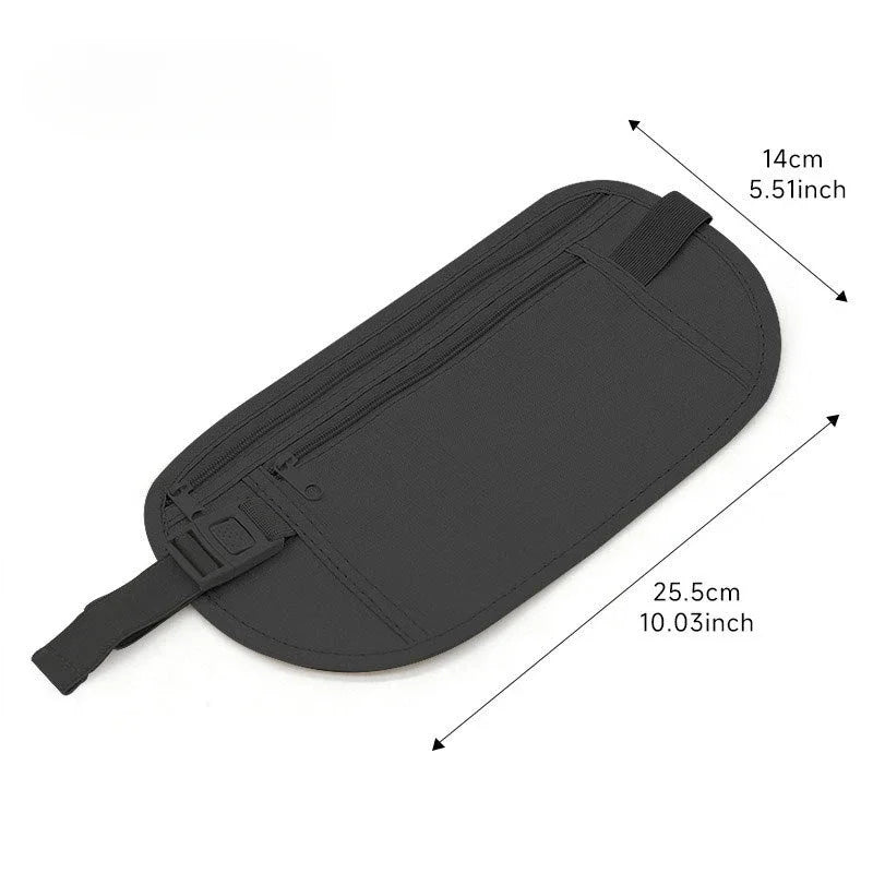 Hidden Travel Waist Pack | Passport & Money Security Belt Bag