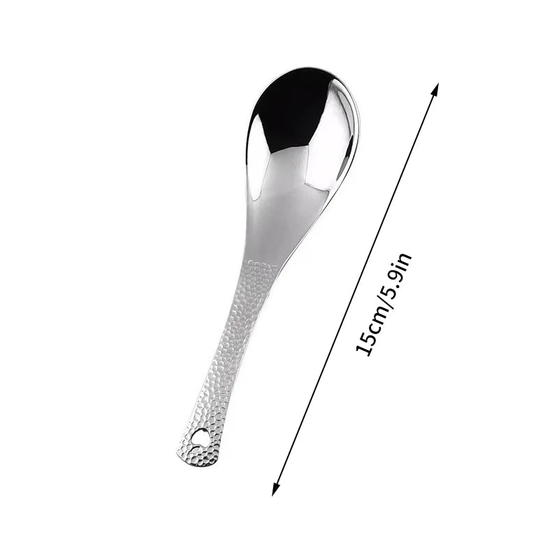 Stainless Steel Deep Soup Spoon | Mirror Polished Flatware Flatware Spoon Peaceful Pleasures Health and Wellness