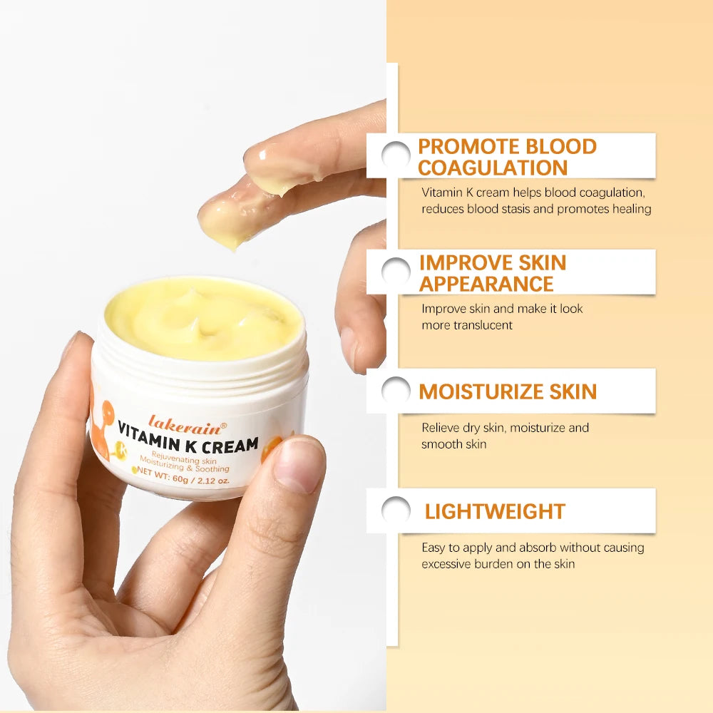 Vitamin K Cream Anti-aging And Wrinkle Removal Varicose Vein Relief Cream Massage Care Relieve Leg Soreness Swelling Ointment Peaceful Pleasures Health and Wellness