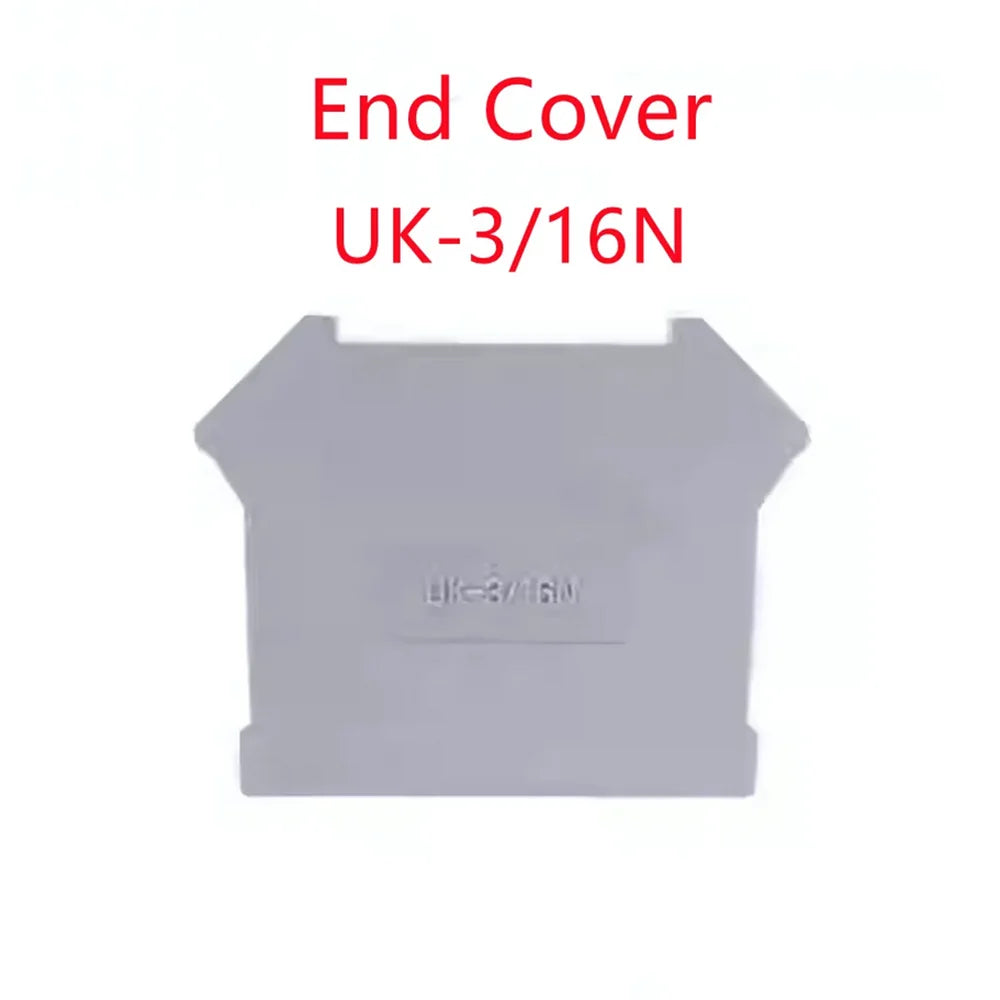 10Pcs UK5N Screw Wire Connector 4mm² Cable Feed-through Connection 12AWG Plug Electrical Mount UK-5N DIN Rail Terminal Block Peaceful Pleasures Health and Wellness End Cover