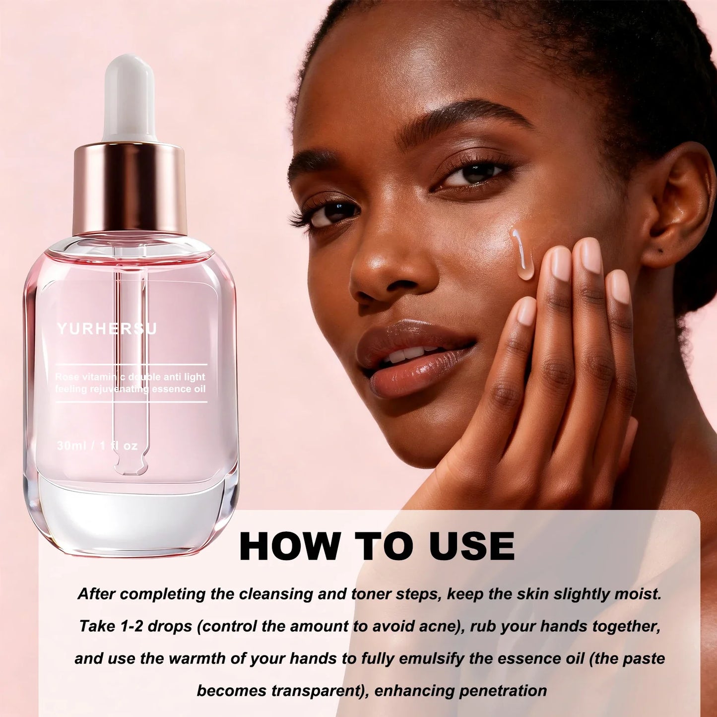 Rose Vitamin C Antioxidant Essence | Radiance Boost Face Serum