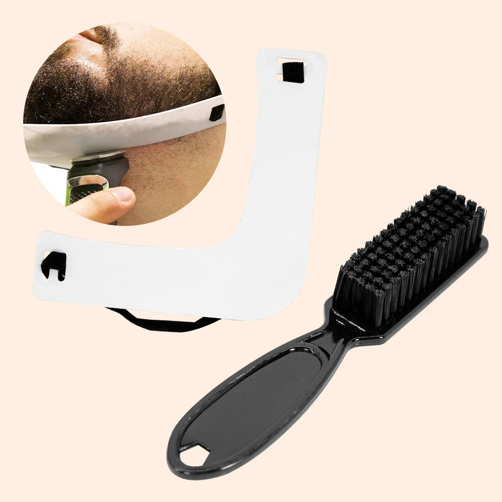 Black Beard Styling Carving Brush – Barber Shape & Clean