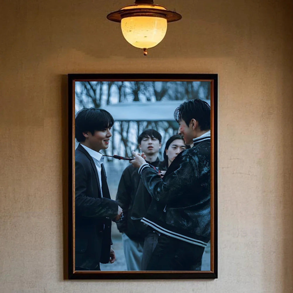 Korea W-Weak Hero Class 2 Poster HD art sticky wall waterproof home living room bedroom bar aesthetic decoration Peaceful Pleasures Health and Wellness z4 15X20cmNoframe