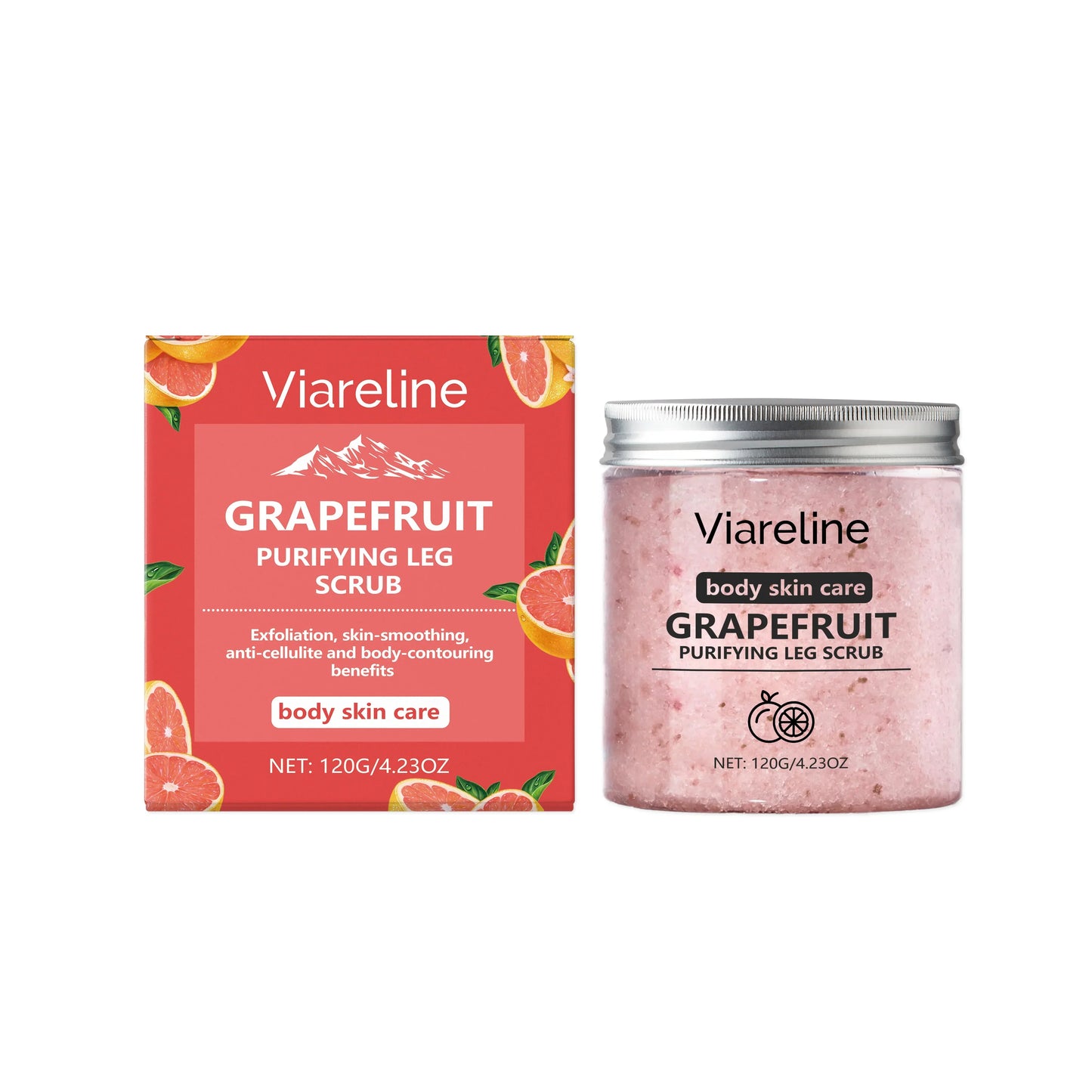 Viareline Sea Salt Body Scrub – Coconut & Coffee 120g
