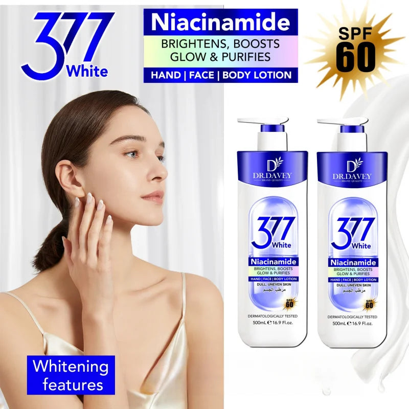 DR.DAVEYNiacinamide Moisturizing Lotion Large Capacity Long-lasting Fragrance Refreshing Moisturizing Non-greasy Nourishing Skin Peaceful Pleasures Health and Wellness