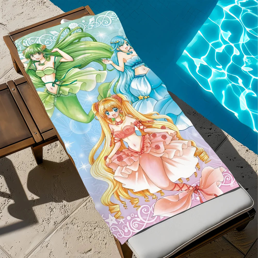 Mermaid Melody Quick-Dry Beach Towel | Soft Pool & Travel Towel