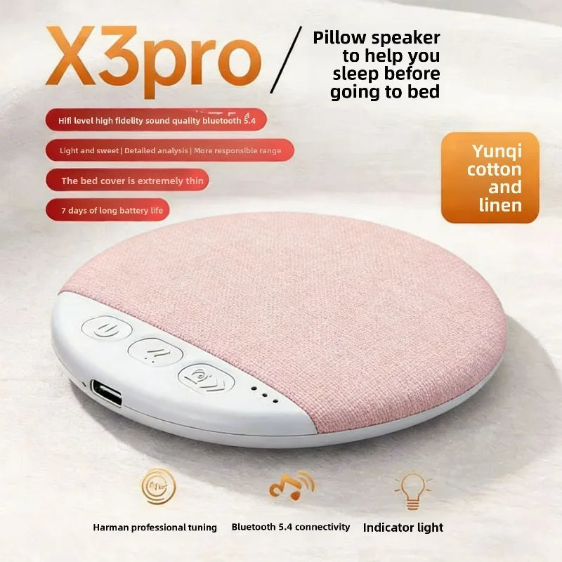 Bluetooth Sleep Speaker – Ultra-Thin White Noise Pillow Speaker