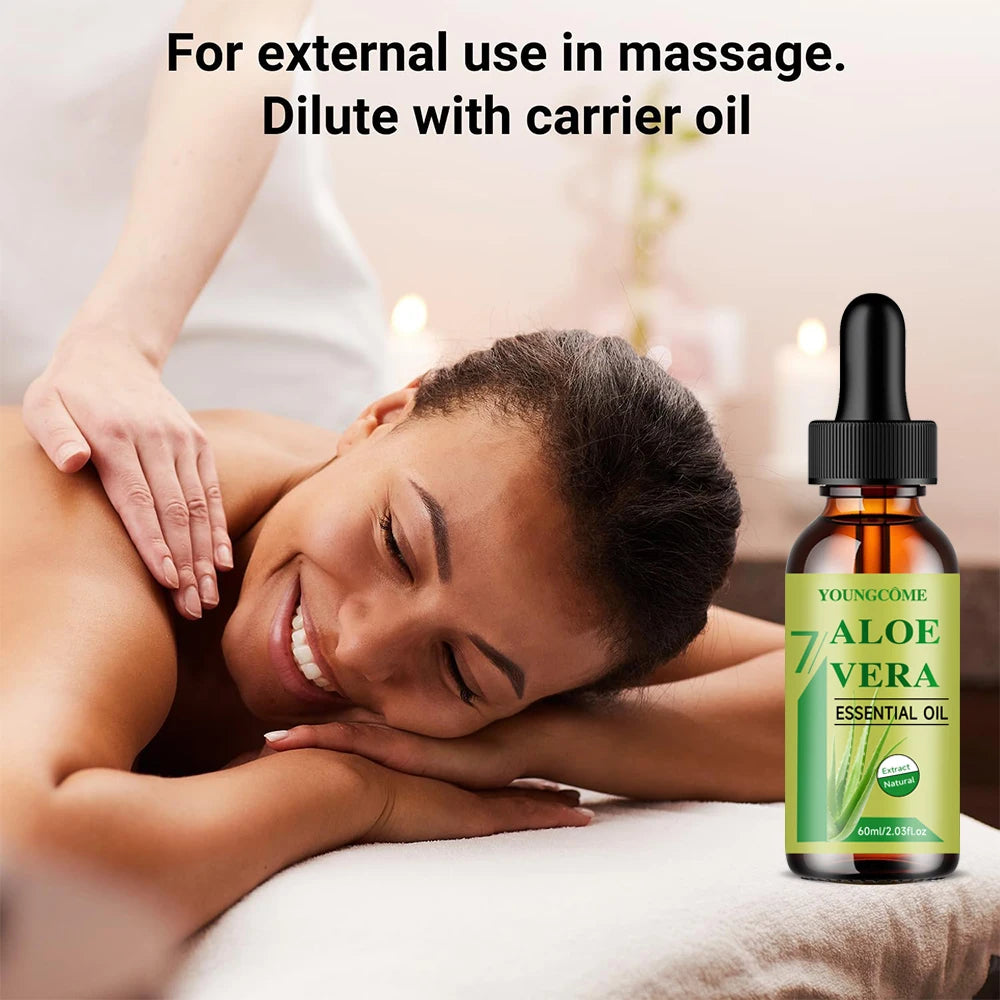 Aloe Vera Essential Oil – Anti-Aging Moisturizing Massage Body Oil Aloe Vera Body Oil Peaceful Pleasures Health and Wellness
