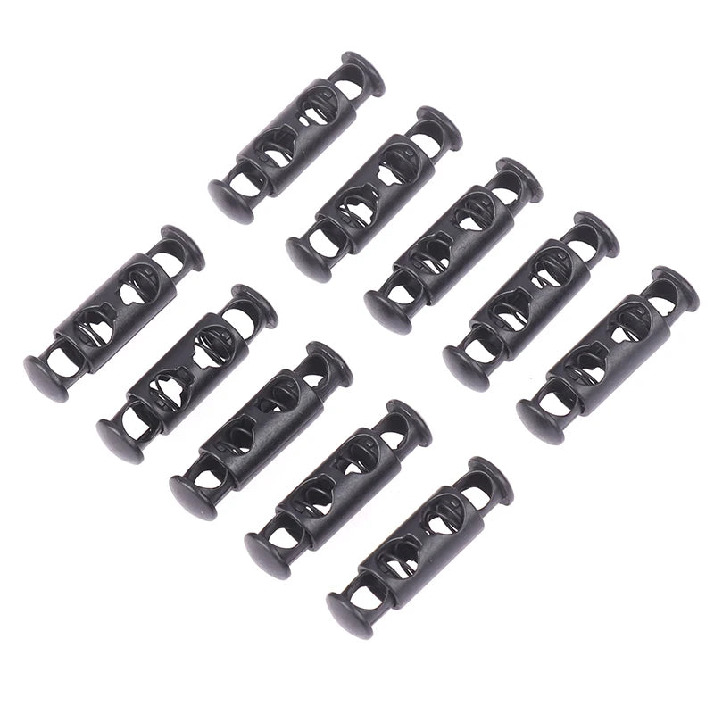 10-Pack Metal Double-Hole Spring Buckles | Cord Lock Toggles