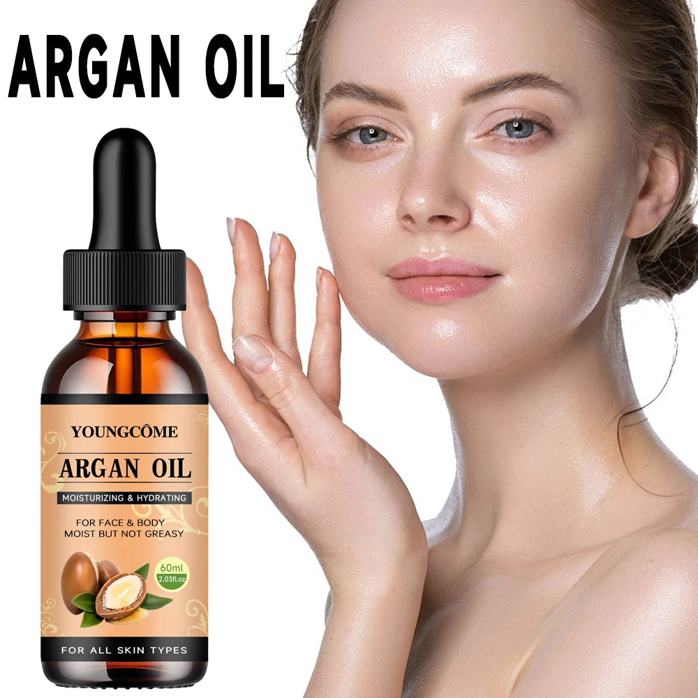 Moroccan Argan Oil Hair Serum – Frizz, Split End & Dry Hair Fix Argan Oil Hair Serum Peaceful Pleasures Health and Wellness