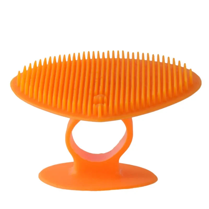 Oft Portable Face Cleansing Pad Comfortable Face Exfoliator Scrubbers Silicone Facial Cleansing Brush Peaceful Pleasures Health and Wellness YELLOW