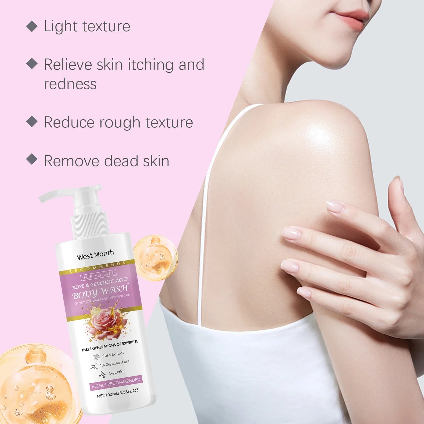 Exfoliating Body Wash – Smooth, Hydrated & Glowing Skin