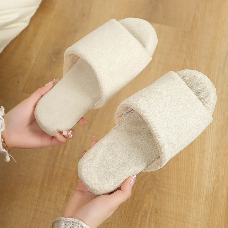 Non-Slip Indoor Slippers | Lightweight Suede Couple Home Shoes