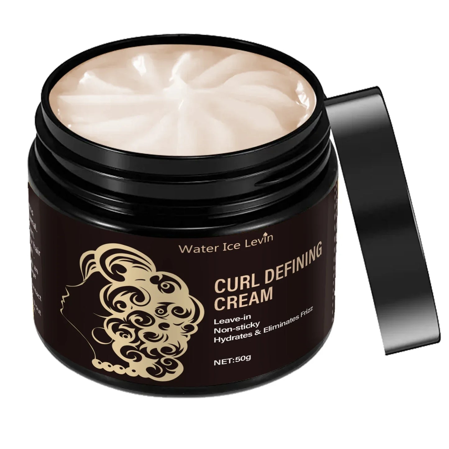 Travel Curl Cream 50g – Coconut Oil Leave-In Frizz Control