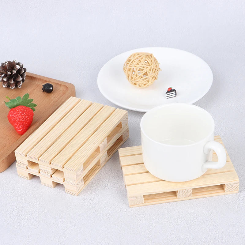 Mini Wooden Pallet Coaster | Insulation Cup & Pot Mat