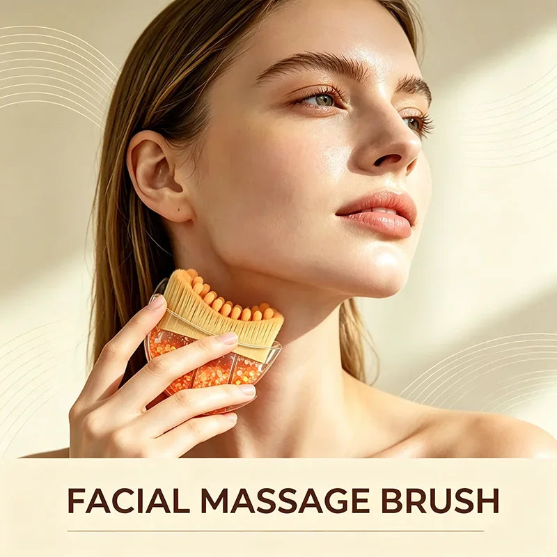 Facial Contour Massager Brush with Storage Box | Skin Massage