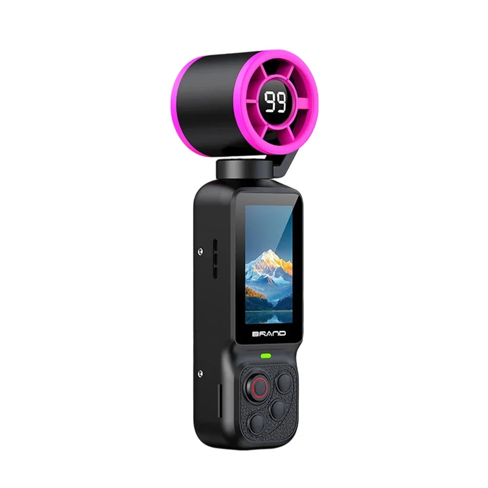1080p Pocket Vlog Camera – 180° Rotatable Lens & Cooling Fan