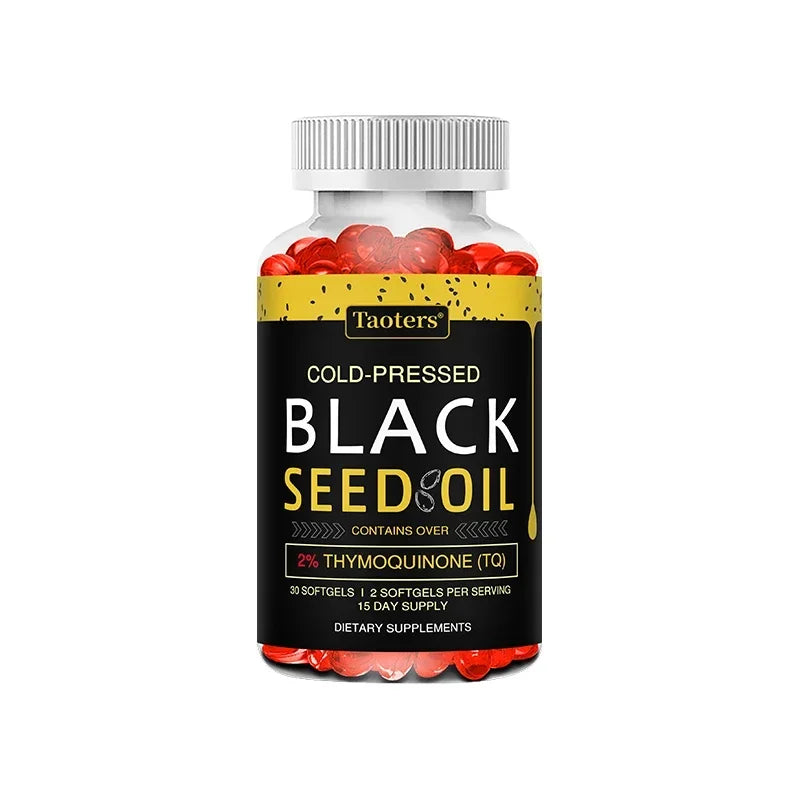 Black Seed Oil Capsules | Cold Pressed Nigella Sativa Supplement