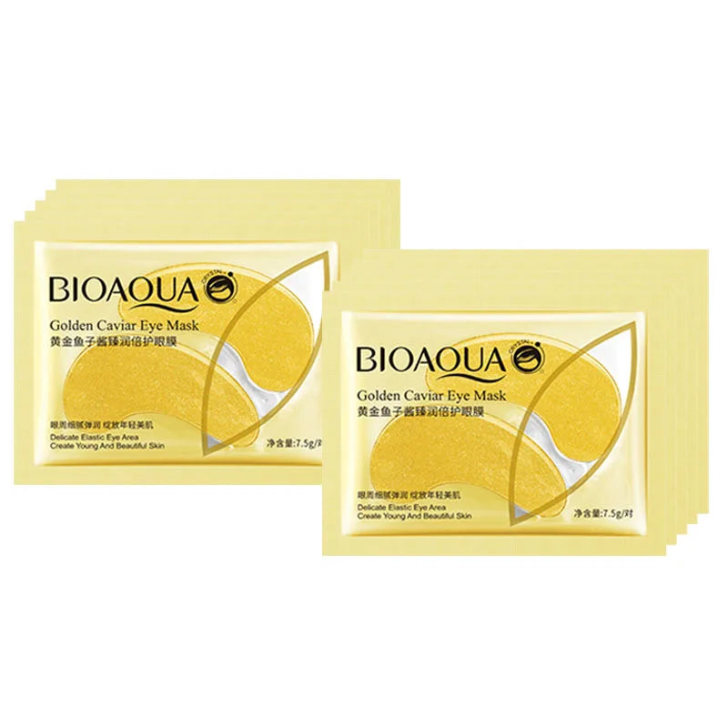 BIOAQUA Golden Caviar Eye Mask 10 Pairs – Hydrating Eye Patches