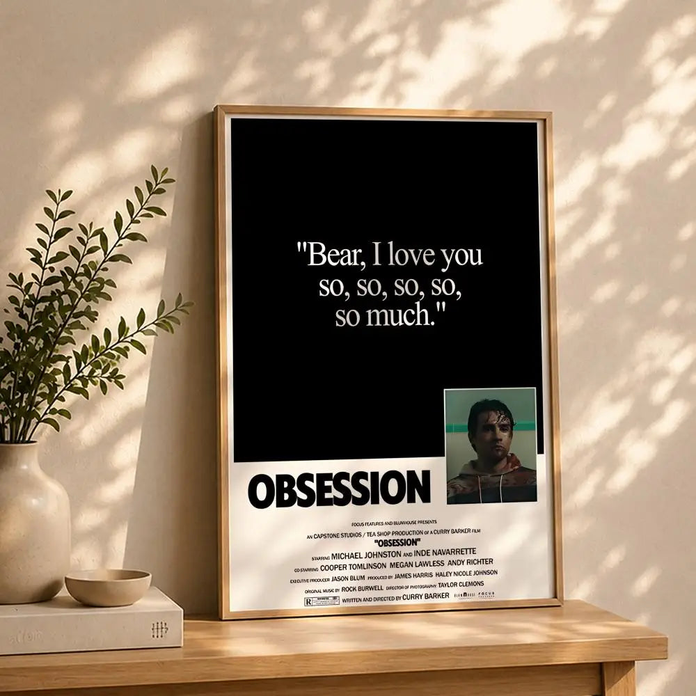 Movie Obsession HD Self-Adhesive Waterproof Wall Art Poster