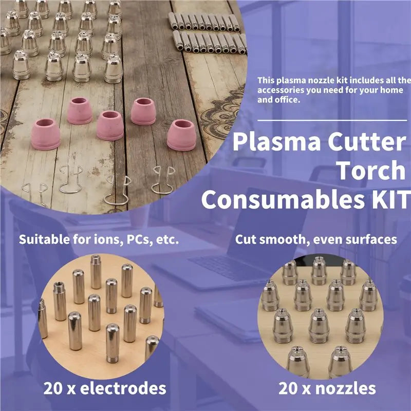A36T-AG60 SG-55 WSD-60 Plasma Cutter Cutting Torch Tip Nozzles Consumables Kit Plasma Cutter Accessories 50PK Peaceful Pleasures Health and Wellness