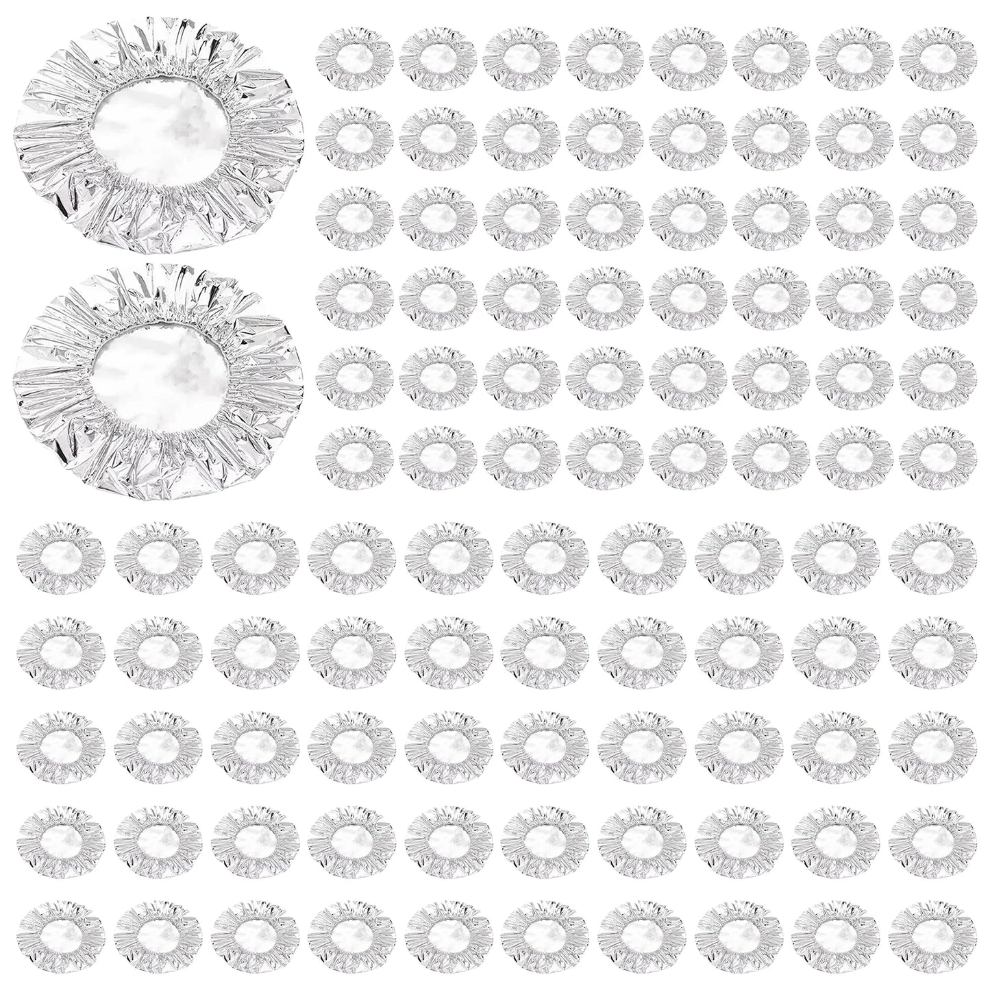 Reusable Aluminum Foil Food Covers Tin Foil Food Insulation Cover Food Warmers for Home Dining Parties Outdoor Picnics Peaceful Pleasures Health and Wellness 100pcs