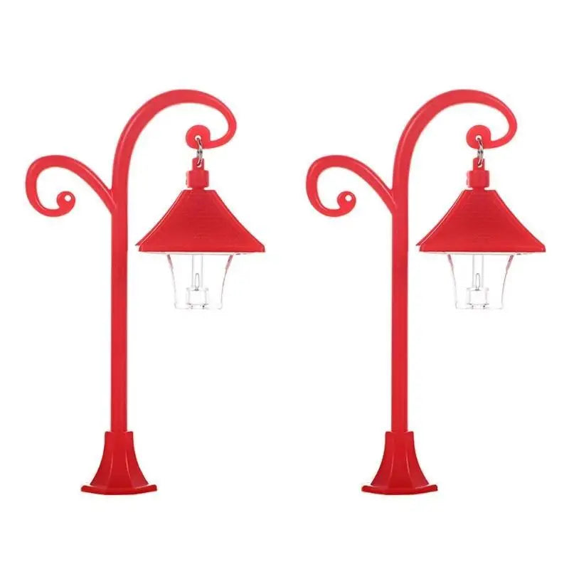 Miniature Street Lamp for Dollhouses & Garden Scenes – 2PCS