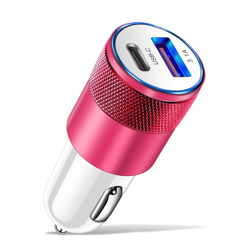 66W USB-C Car Charger PD Fast Charge – iPhone Samsung Xiaomi